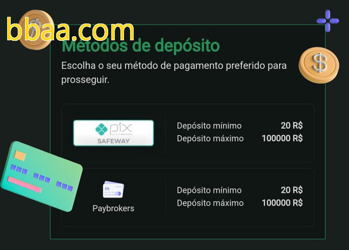 O cassino bbaa.combet oferece uma grande variedade de métodos de pagamento